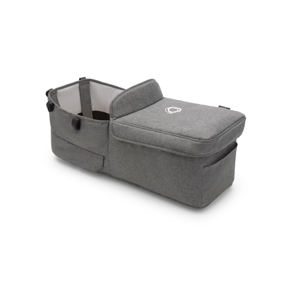 Bugaboo Donkey 5 Liggdelsklädsel - Grey Melange | Barnvagnar - Syskon- & tvillingvagnar - Tillbehör till syskonvagnar | BabyMode