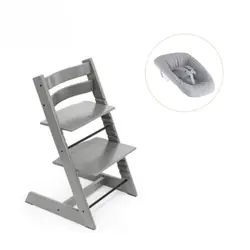 Tripp Trapp Stol bok & Newborn Set - Storm grey | Baby & Barn | BabyMode