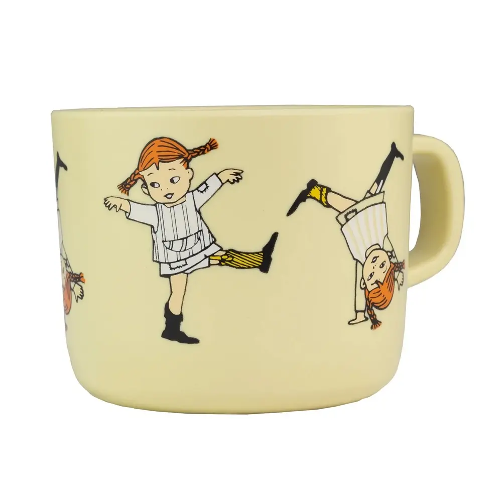 Mugg Med Handtag - Pippi Cirkus Yellow
