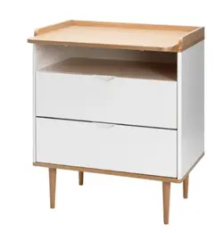 Curve Skötbord - Vit | Barnrum - Möbler - Skötbord & byråer | BabyMode