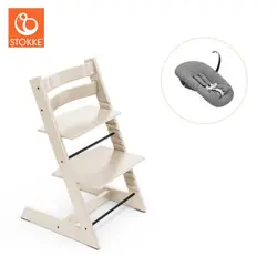 Tripp Trapp Stol bok & Newborn Set - Vanilla white | Baby & Barn | BabyMode