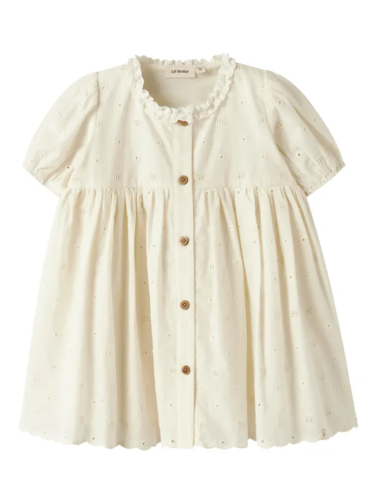 Flores Klänning - Coconut Milk - 98 | Barnkläder - Toppar - Klänningar - Klänningar | BabyMode