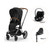 Priam Sittvagn + Cloud T + Basenhet T - Sepia Black/Chrome Brown