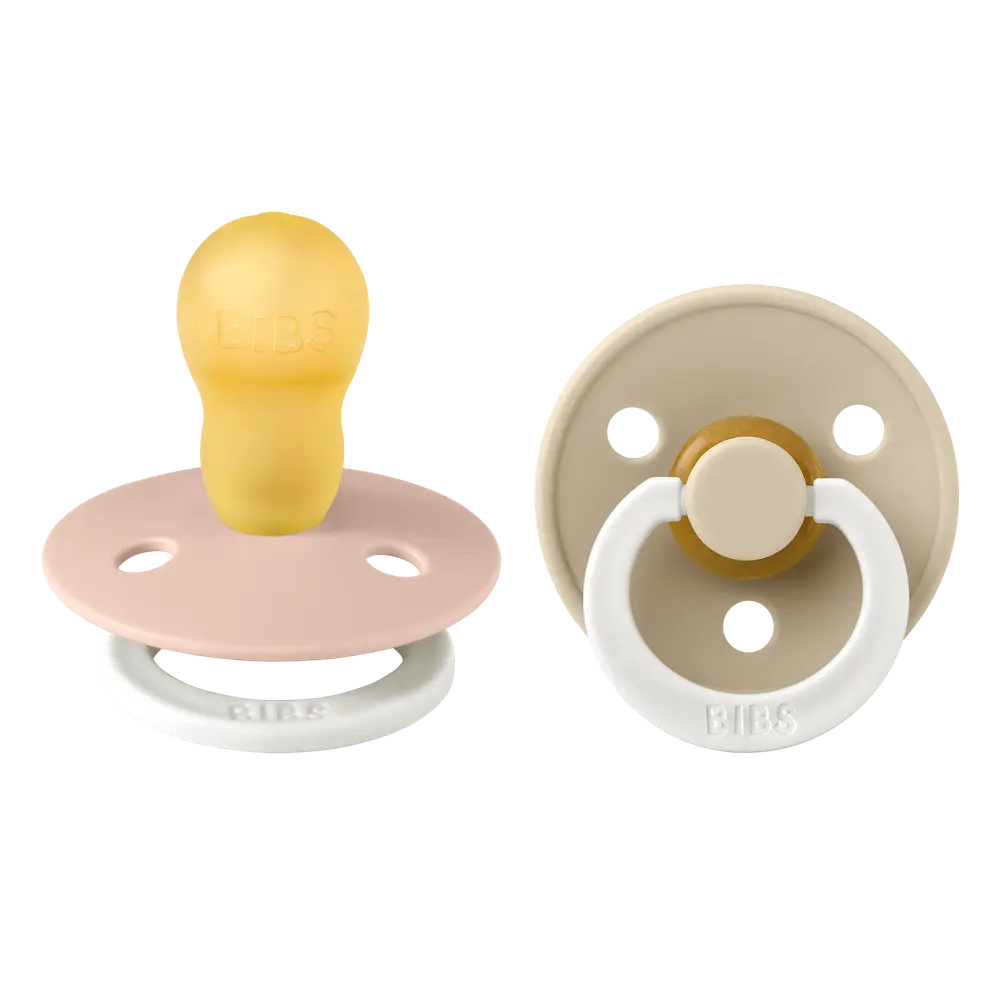 Napp Colour Night 2-pack Latex Rund 18+ mån - Blush/Vanilla | Baby & Barn - Sköta - Nappar | BabyMode