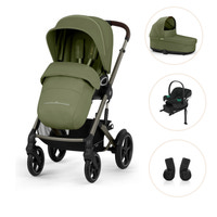 Cybex Talos Barnvagn Inkl. Aton B2 Med Bas Och Adapter - Moss Green
