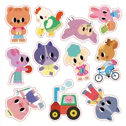 Repositionable Thick Stickers | Leksaker - Kreativ lek - Kreativa set | BabyMode