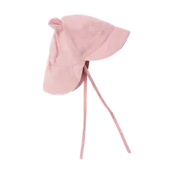 Sommarhatt m. Öron Muslin - Pale Mauve
