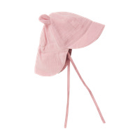 Sommarhatt m. Öron Muslin - Pale Mauve