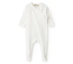 Jumpsuit Rubetta - Gentle White | Kläder - Bodys & overaller - Jumpsuit med fot | BabyMode