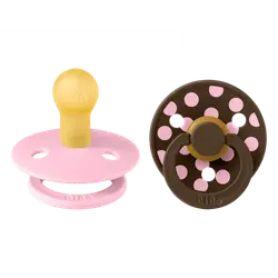 Studio Colour 2pk Polka Latex Str1 Baby Pink/Mocha