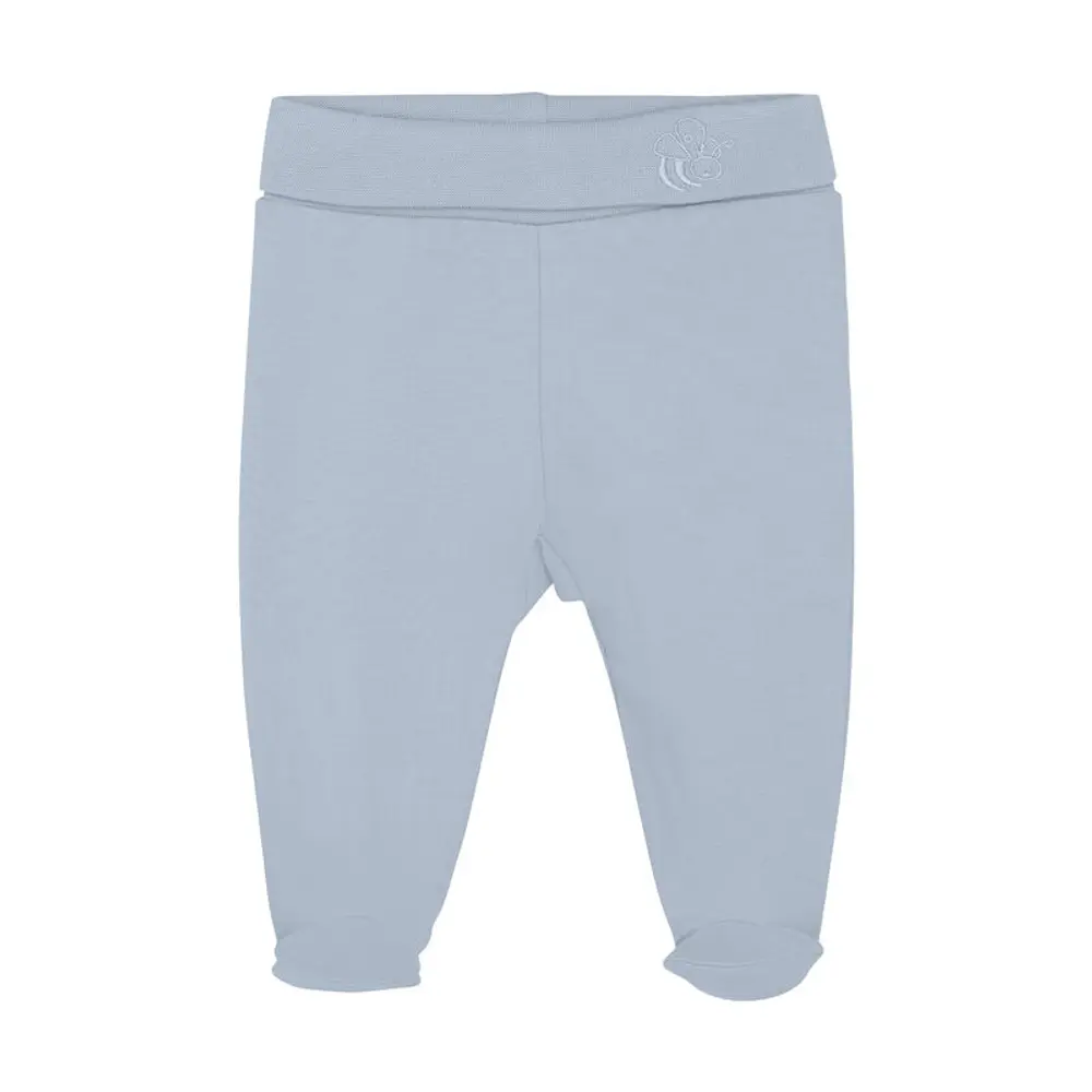 Leggings med Fot - Solid - Zen Blue - 38 | Barnkläder - Prematurkläder | BabyMode