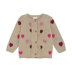 Stickad Kofta - Beige Melange | Kläder - Temakläder - Julkläder | BabyMode