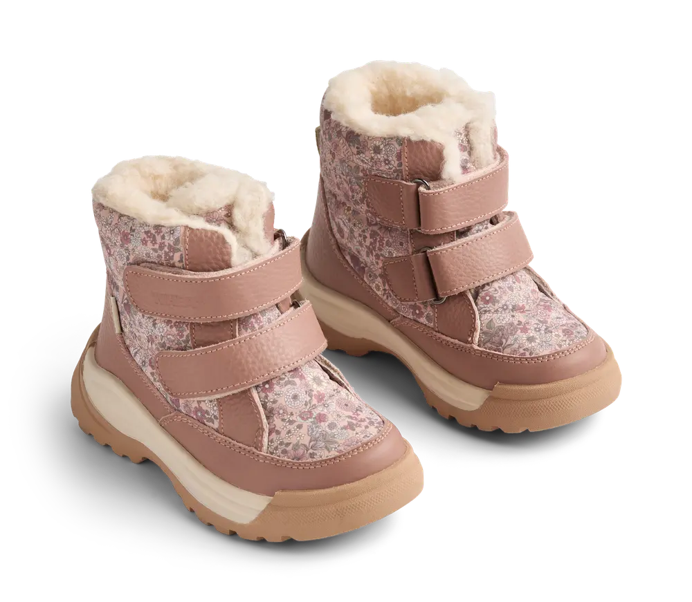 Wheat Millas Vinterkängor Tex - Rose Dust Flowers - 26 | Barnskor - Stövlar - Vinterkängor | BabyMode