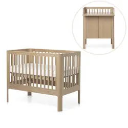 Nova spjälsäng med skötbord – ek | Barnrum | BabyMode