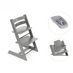 Tripp Trapp Stol inkl. Newborn Set och Babyset - Storm grey | Baby & Barn | BabyMode