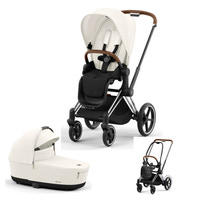 Cybex E-Priam Duovagn - Off white/Chrome brown