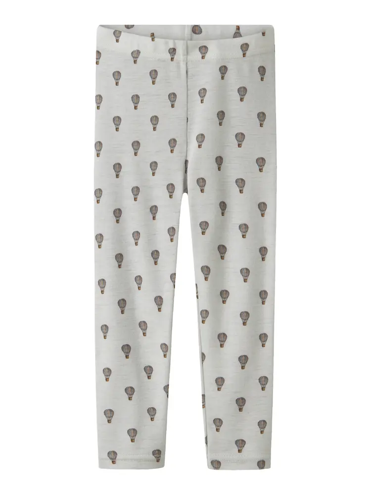 Lil' Atelier Noel Nor Ull Slim Leggings - Oyster Mushroom - 98