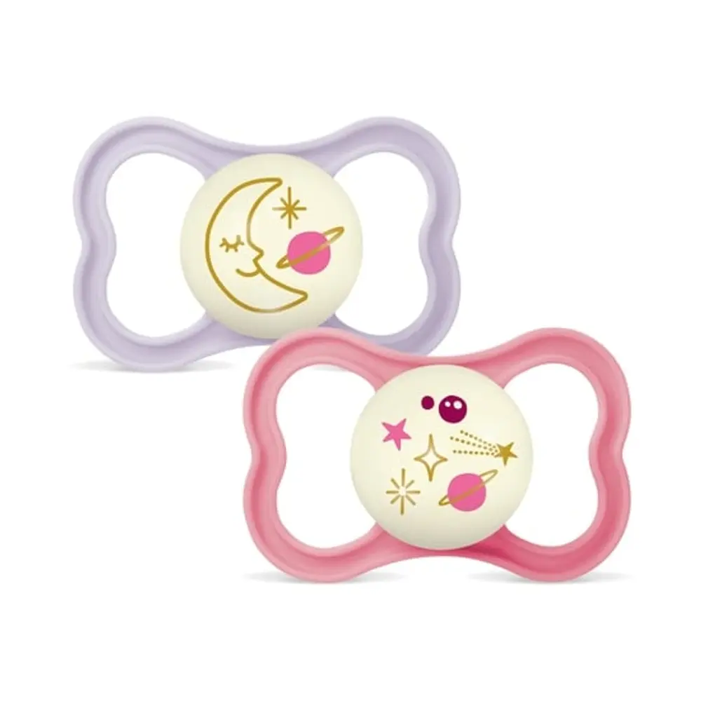 Air Night Silk Napp 16-36 mån 2-pack - Pink | Baby & Barn - Sköta - Nappar | BabyMode
