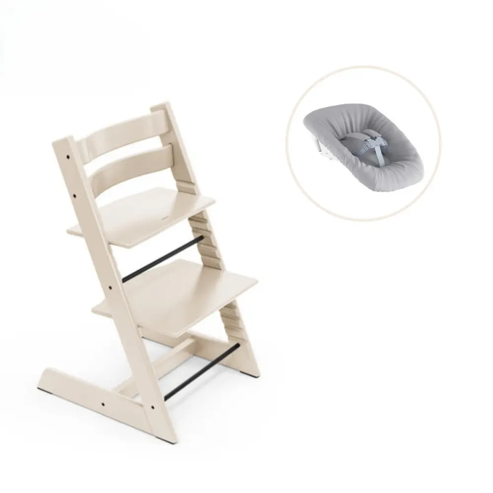 Stokke&reg; Tripp Trapp Stol Bok Inkl. Newborn Set - Vanilla White