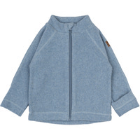 Bomuld Fleece Baby Jakke - FADEDDENIM