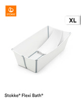 Stokke Flexi Bath XL + Flexi Bath Stöd Till Nyfödd - Vit