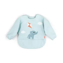 Långärmad Haklapp - Playground Blue | Baby & Barn - Äta - Haklappar | BabyMode