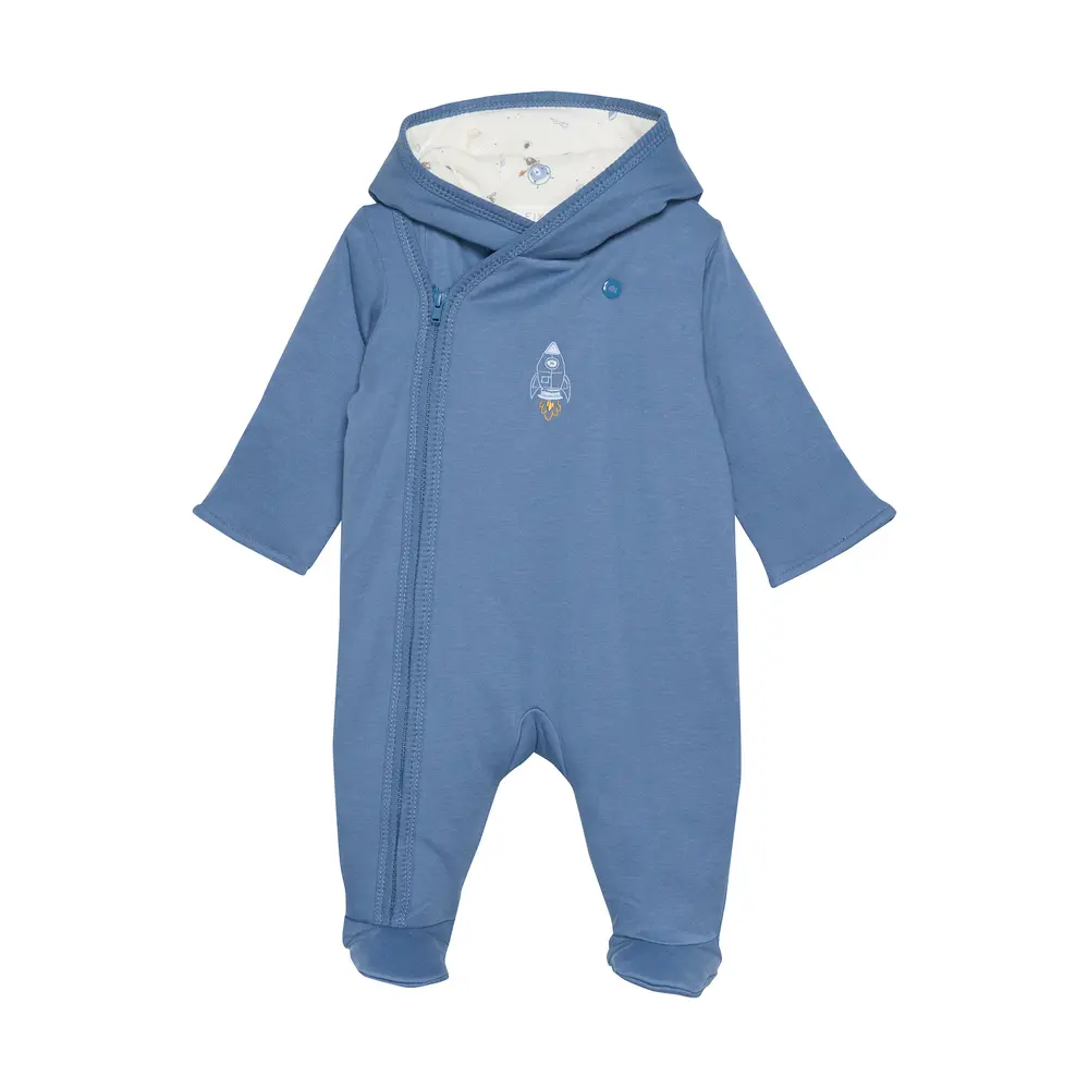 Fodrad Babyoverall - Blue Fashion - 68 | Barnkläder - Ytterplagg - Barnvagnsoveraller | BabyMode