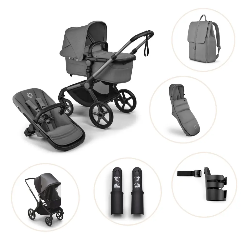 Bugaboo Fox 5 Renew Barnvagn - Moon Grey/Graphite