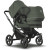 Donkey 5 Duo/Syskonvagn - forest green/black stel