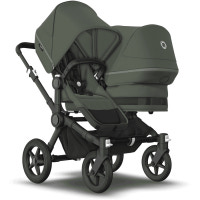 Donkey 5 Duo/Syskonvagn - forest green/black stel