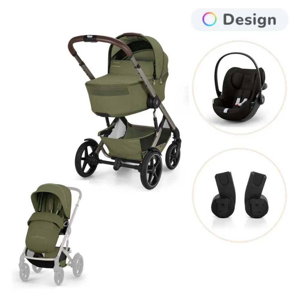 Cybex Talos S Lux Inkl. Hopfällbar Liggdel - Moss Green