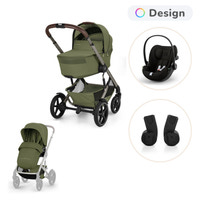Cybex Talos S Lux Inkl. Hopfällbar Liggdel, Cloud G3 Och Adapter - Moss Green/Magic Black