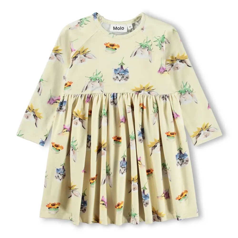 Charmaine Klänning - Floral Fun Baby - 80 | Barnkläder - Toppar - Klänningar | BabyMode