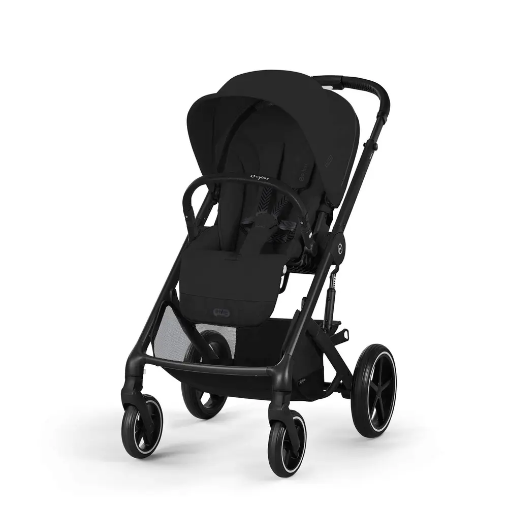 Cybex Balios S Lux sittvagn, moon black/svart chassi