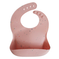 Silikon Haklapp - Powder Pink Confetti