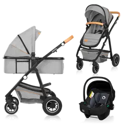 Amber 3i1 Duovagn - Grey Stone | Barnvagnar - Barnvagnspaket | BabyMode