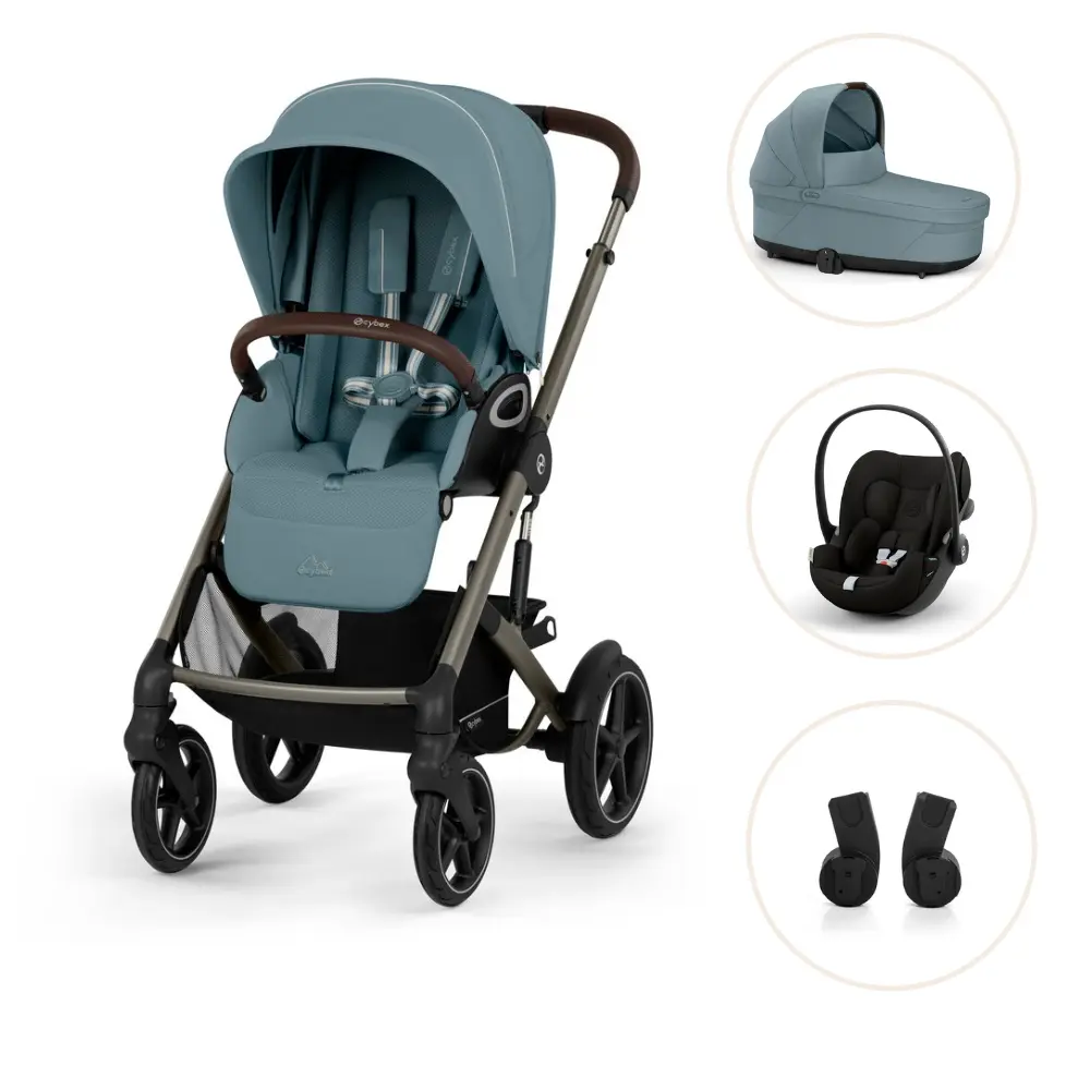 Cybex Talos S Lux 2026 Duovagn inkl. Cloud G & Adapter - Stormy Blue