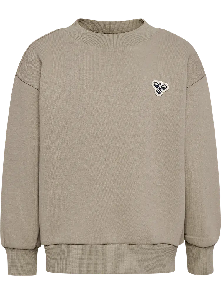 Loose Crewneck Tröja - Vintage Khaki - 92