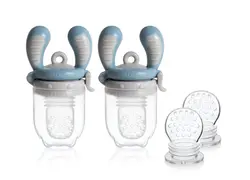 Foodfeeder Startpaket 2-pack - Azure | Baby & Barn - Äta - Smaknappar | BabyMode