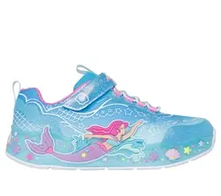 Sneakers Mermaid Dreams - Blue | Skor - Sneakers - Sneakers med lampor | BabyMode