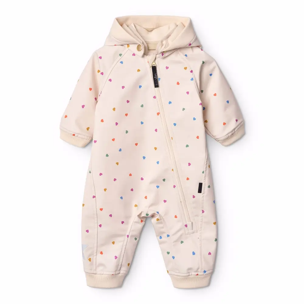 Hill Softshell Dräkt - Confetti Rainbow - 68 | Barnkläder - Ytterplagg - Softshell & fleece - Softshell | BabyMode