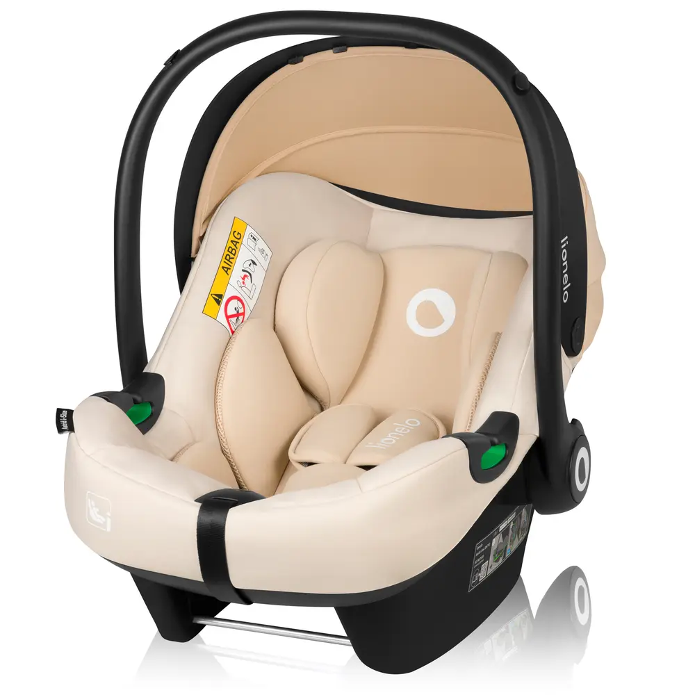 Lionelo Astrid i-Size Babyskydd - Beige Sand | Bilbarnstolar - Babyskydd 0-13 Kg | BabyMode