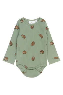 River Rib Body Langærmet - LILY PAD | Kläder - Bodys & overaller - Långärmad body | BabyMode