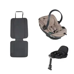 Go Beyond² inkl. bas + sparkskydd - Dark Sand SoftBreeze | Bilbarnstolar | BabyMode