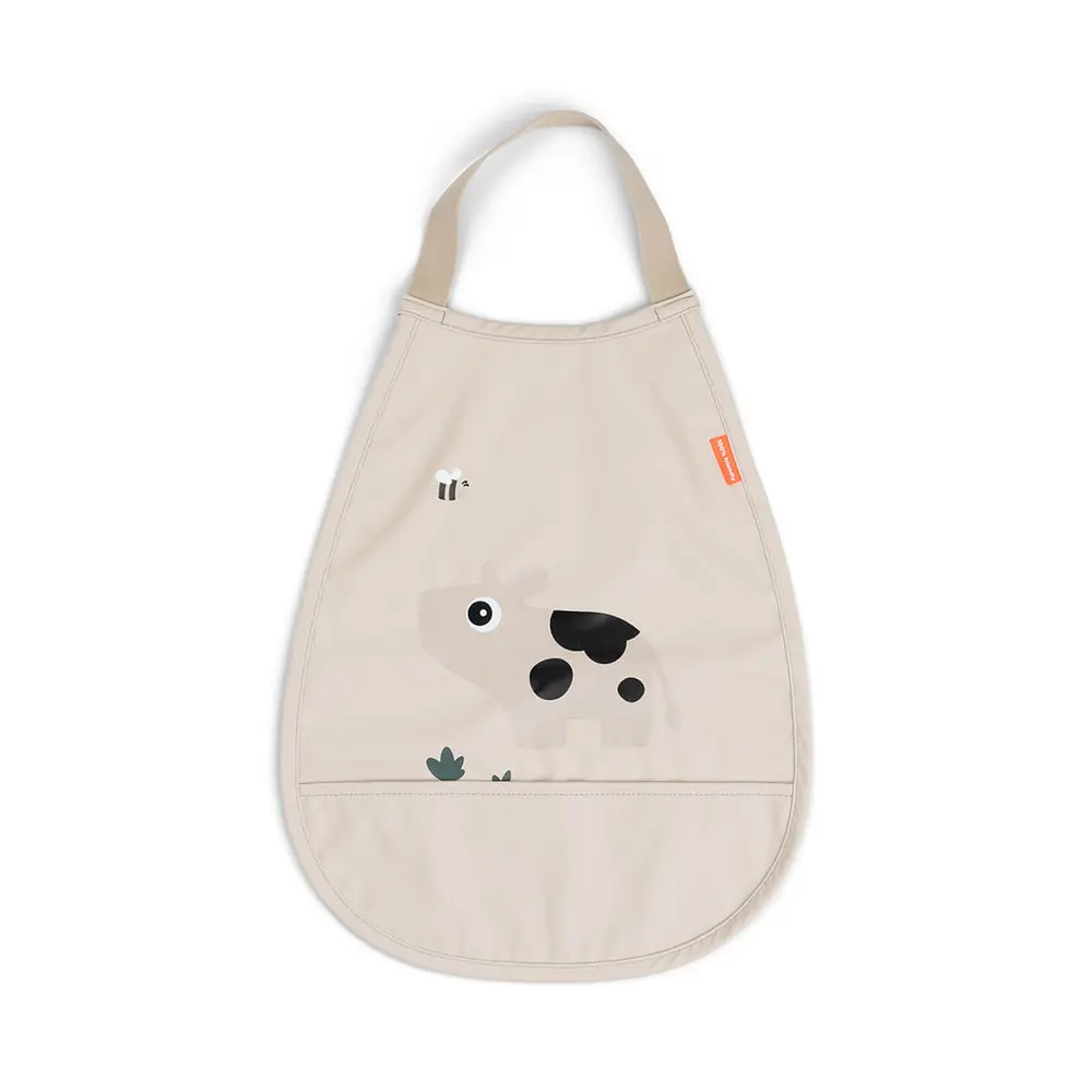 Pull-over Haklapp Tiny Farm - Sand | Baby & Barn - Äta - Haklappar | BabyMode