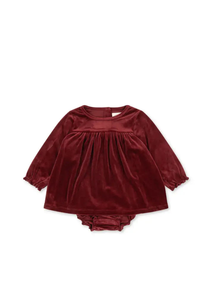 Jingle Romper Klänning - Red Dahlia - 2 ÅR