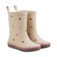 Gummistövlar m. Tryck - White Pepper