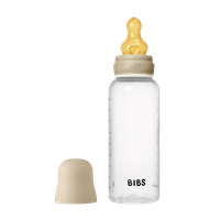 BIBS Napppflaska Rund 1 pk 270 ml - M Flow - Vanilla Nat