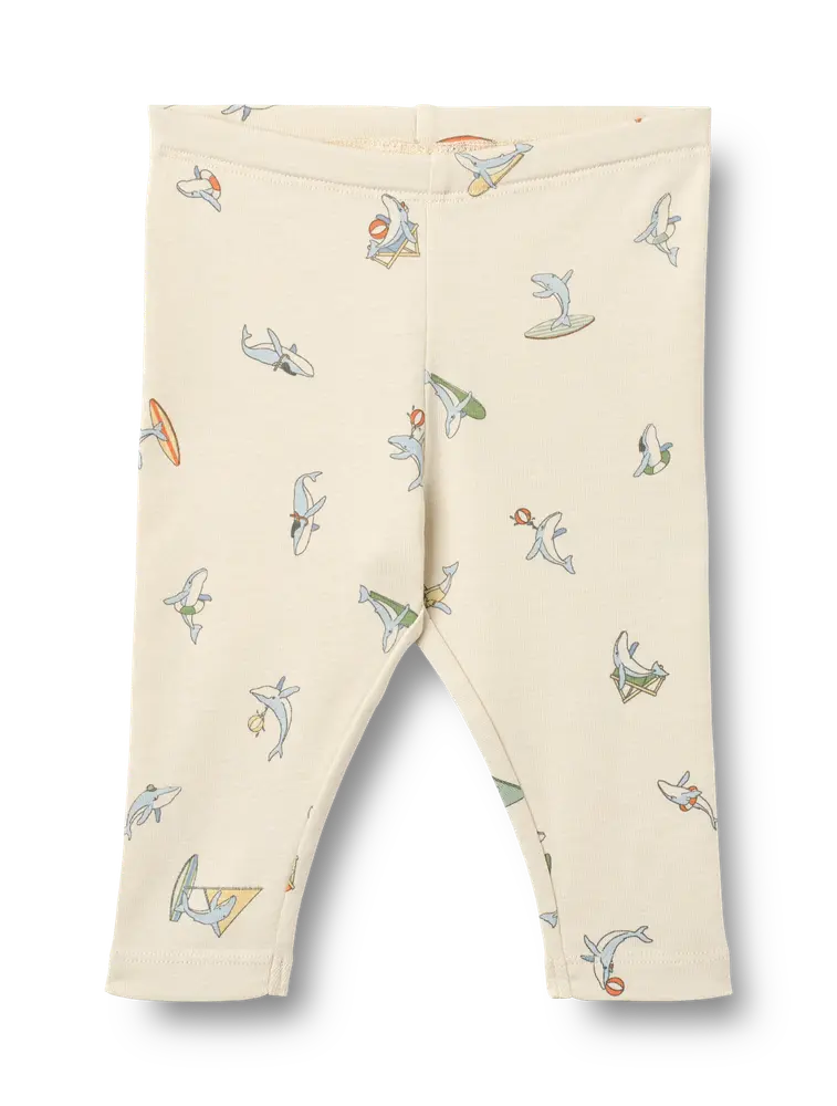 Byxor Silas - Whale friends - 92 | Barnkläder - Underdelar - Leggings | BabyMode