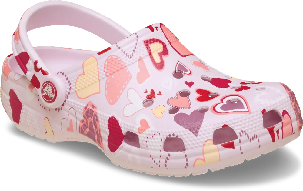 Classic VDay Clog K - Pink Milk/Hearts - 32/33 | Barnskor - Sandaler - Sandaler med sluten tå | BabyMode